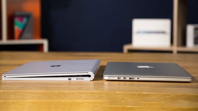 Dòng máy tính Surface Book vs Mac Book