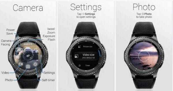 galaxy watch camera app