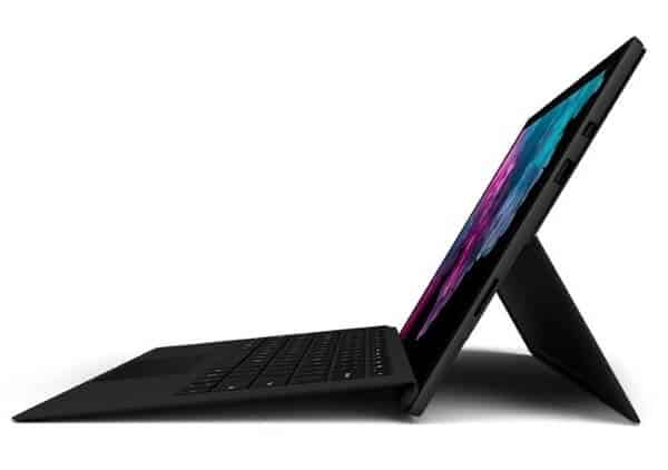 Surface Pro 6 năm 2018 với phiên bản màu đen.