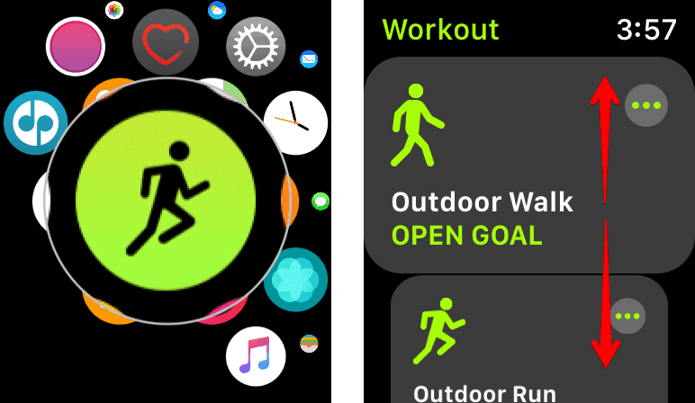 Workout trên Apple Watch