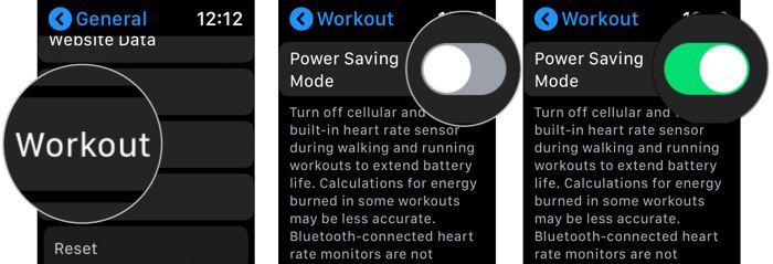 Workout trên Apple Watch