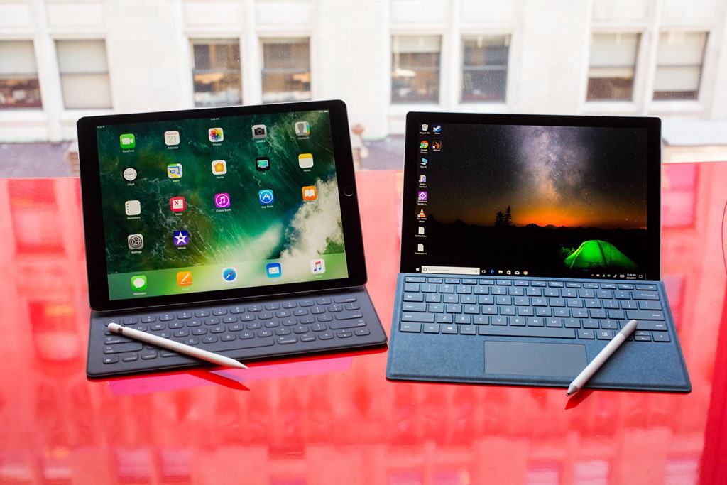 So sánh chi tiết Surface Pro 2017 vs iPad Pro 2017