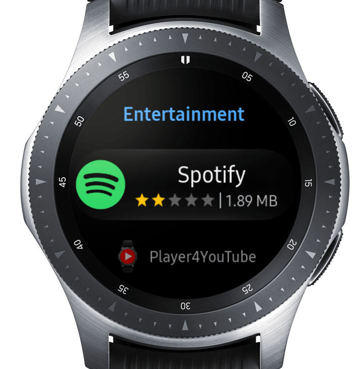 Samsung galaxy watch active 2 hỗ trợ nghe nhạc trên ứng dụng Spotify