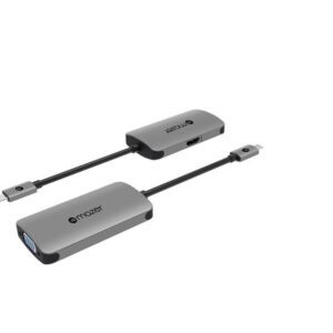 Mazer - Cổng chuyển đổi USB-C to 4K HDMI+VGA Dual Display Adapter 3