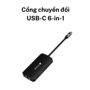 Cổng chuyển đổi USB-C 6-in-1 Chính Hãng