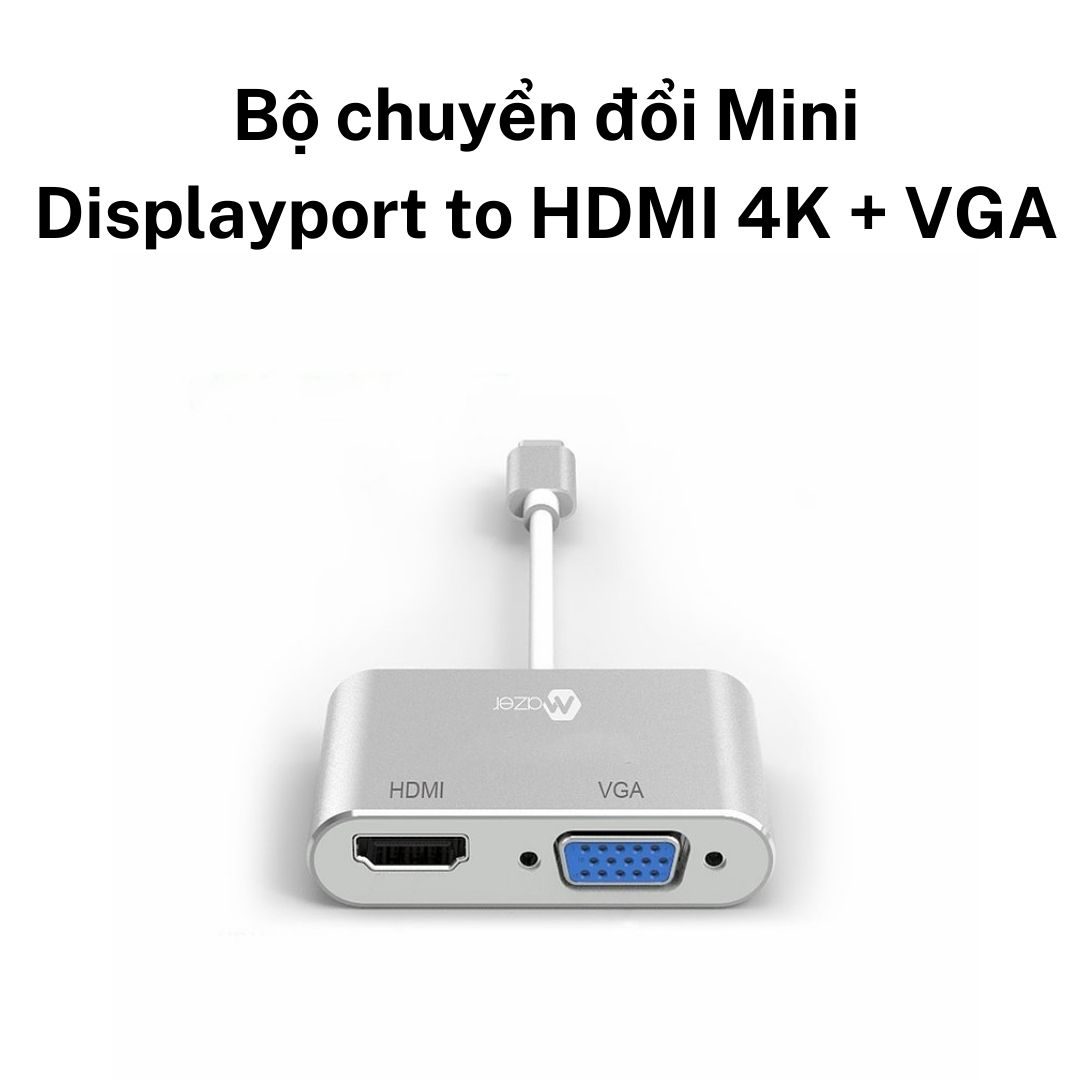 Bộ chuyển đổi Mini Displayport to HDMI 4K + VGA