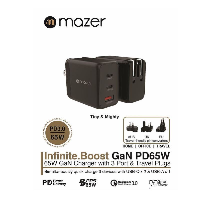 Mazer - Củ Sạc Infinite Boost GaN PD65W 8