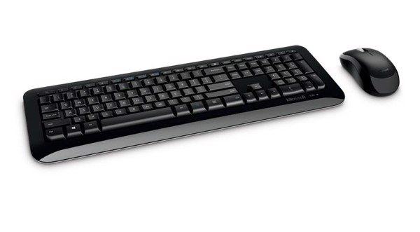 Bộ bàn phím và chuột không dây Wireless 850 màu đen Microsoft 6