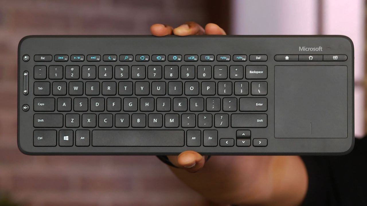 Bàn phím Microsoft không dây Màu Đen Wireless Media All-in-one 7