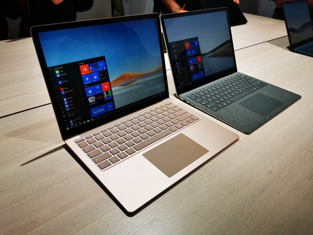 So sánh Surface Laptop 4 và Pro 7 về màn hình