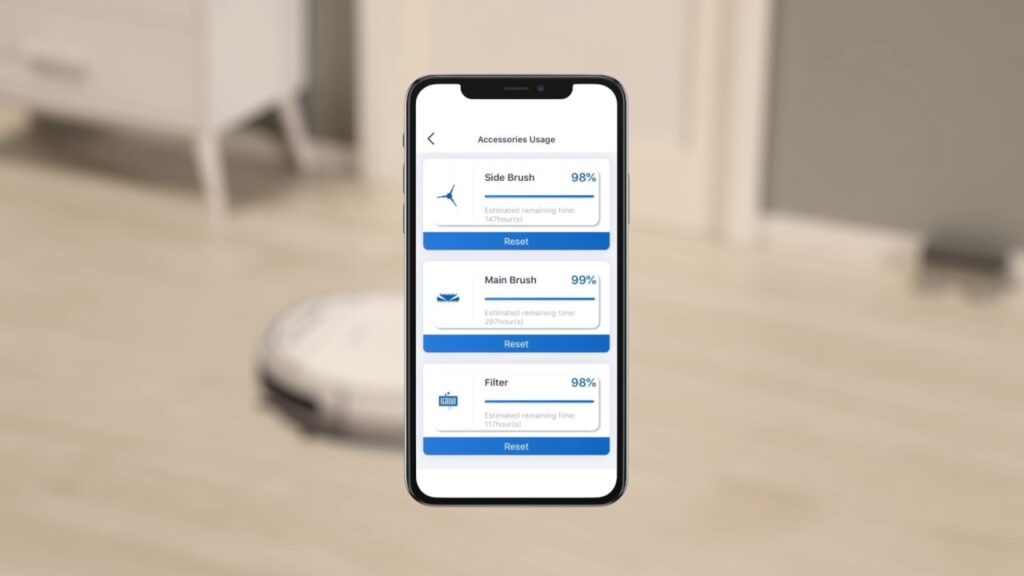 Ứng dụng ECOVACS HOME điều khiển Robot Hút Bụi Ecovacs Deebot OZMO 950 trên điện thoại