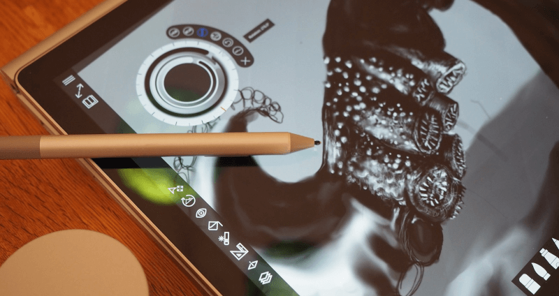 Surface Pen vẽ mượt mà trên Surface Pro 6