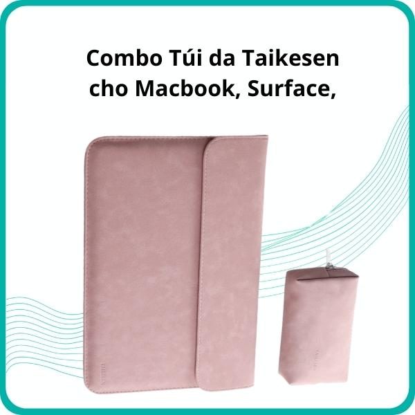 combo túi da cho macbook và surface