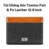 Túi Chống Sốc Tomtoc Felt & Pu Leather 12.9 inch (H16-B03Y) - Gray