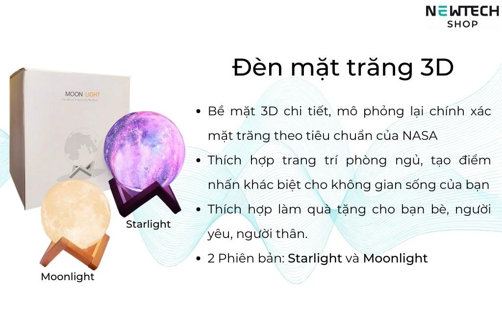 đèn mặt trăng 3D