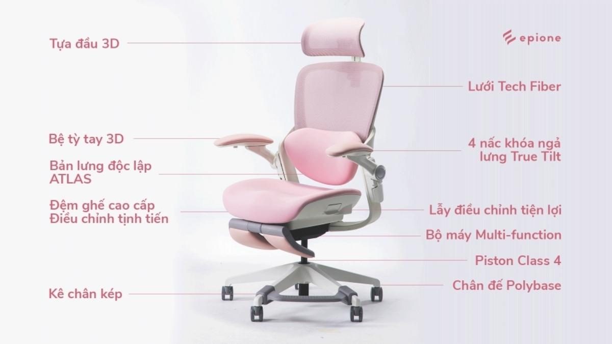 Ghế công thái học Epione Easy Chair Blossom