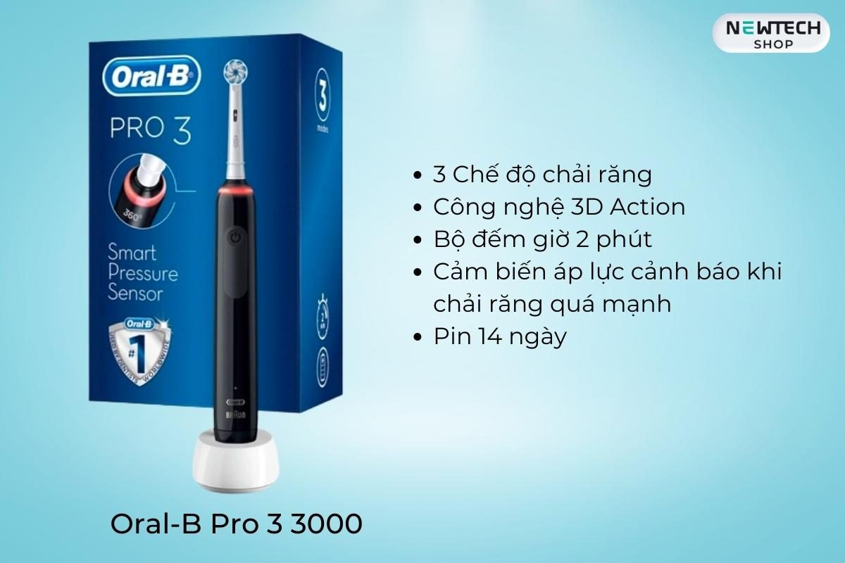 Bàn chải điện Oral B Pro 3 3000