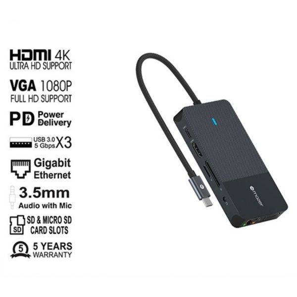 Mazer - Multimedia Pro Hub 10-in-1 USB-C