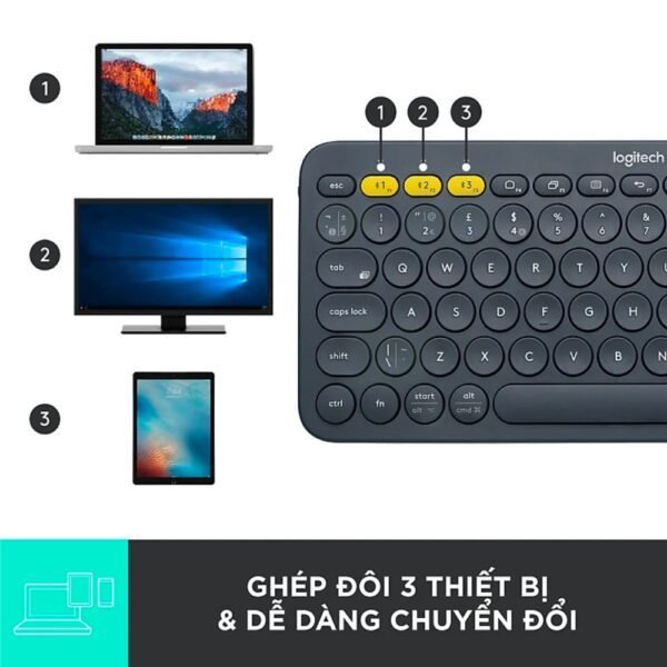 Bàn Phím Bluetooth Logitech K380