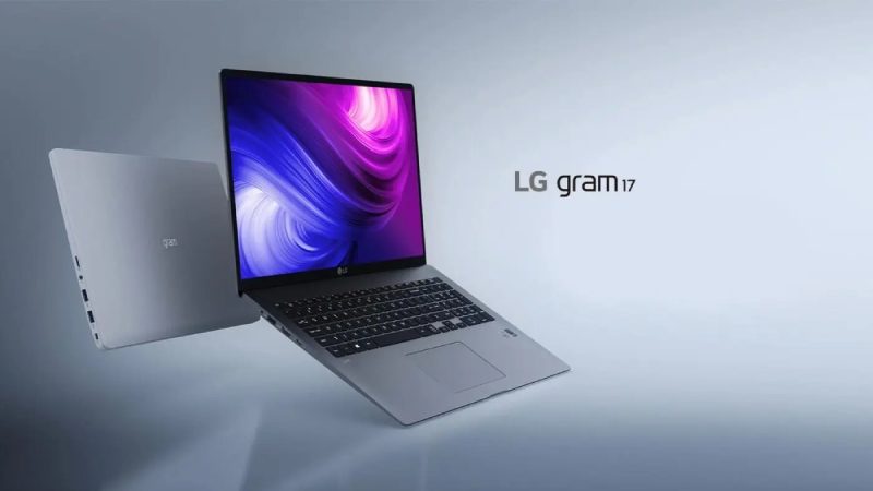 Laptop LG có thiết kế hiện đại, với màu sắc hài hòa