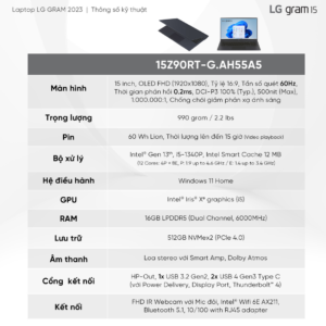 LG Gram 15.6 inch 16GB 512GB (ULTRA SLIM)