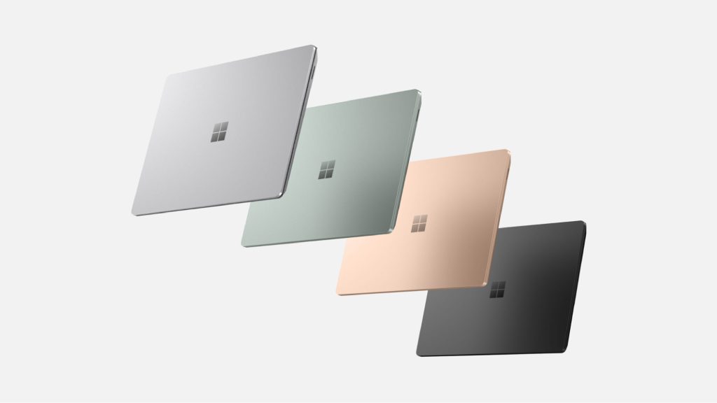 Laptop Surface Laptop có thiết kế nhỏ gọn, với nhiều lựa chọn màu sắc