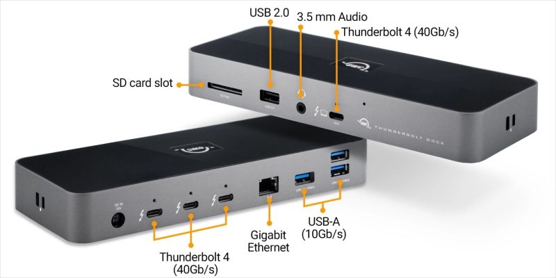 Surface Thunderbolt 4 Dock hỗ trợ các kết nối phổ biến