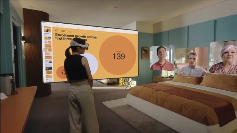 Bạn có thể tổ chức hội nghị truyền hình bằng Vision Pro Apple