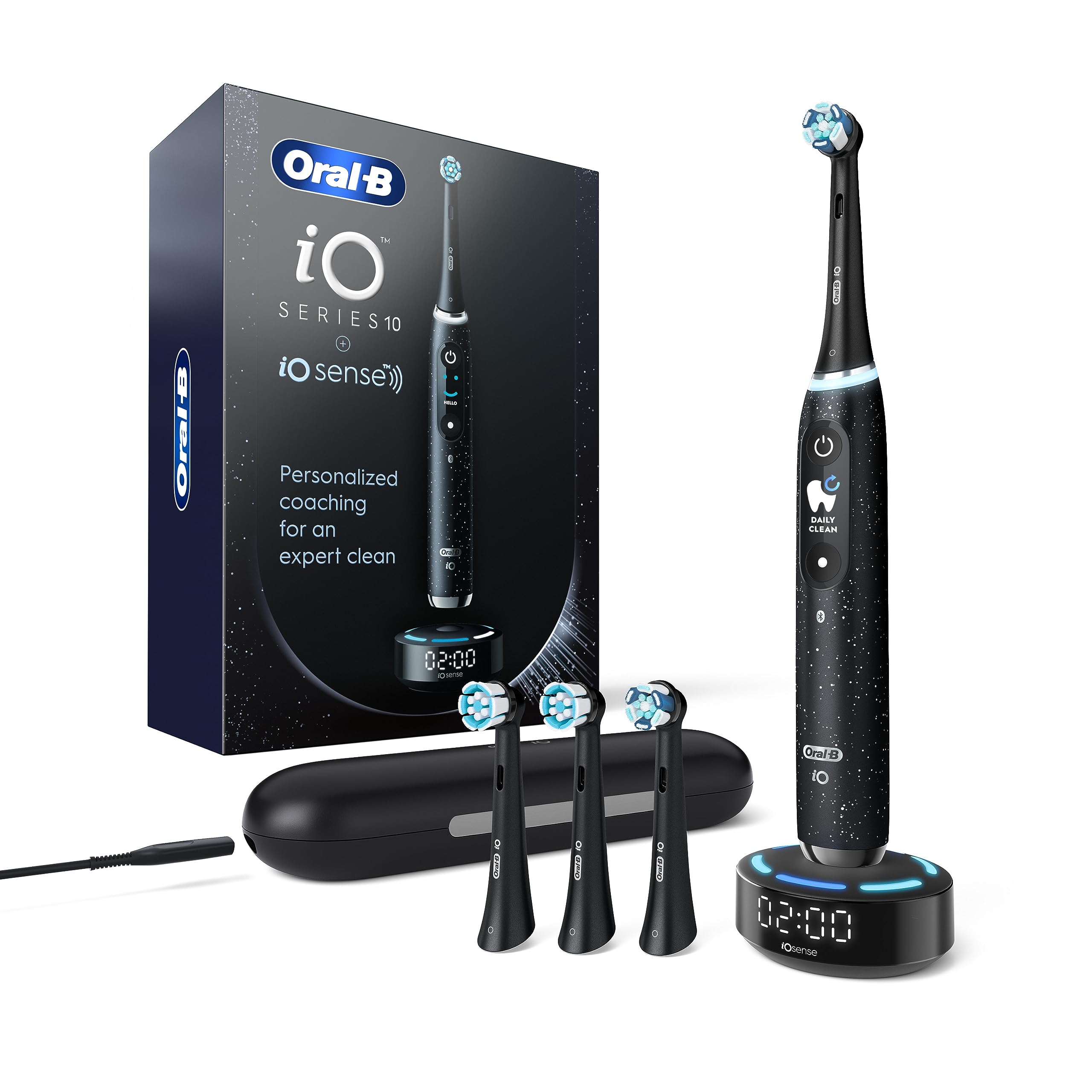 Bàn chải điện Oral-B iO Series 10 Chính Hãng 5 Bộ sản phẩm bên trong hộp bàn chải điện IO Series 10