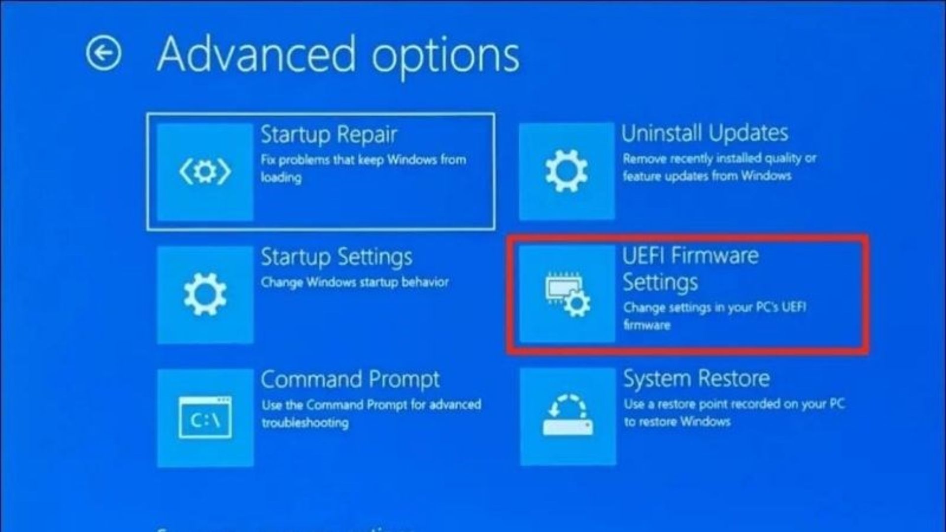 Secure Boot là gì? Cách bật/ tắt Secure Boot đơn giản 7 Vào phần UEFI Firmware Settings để thực hiện