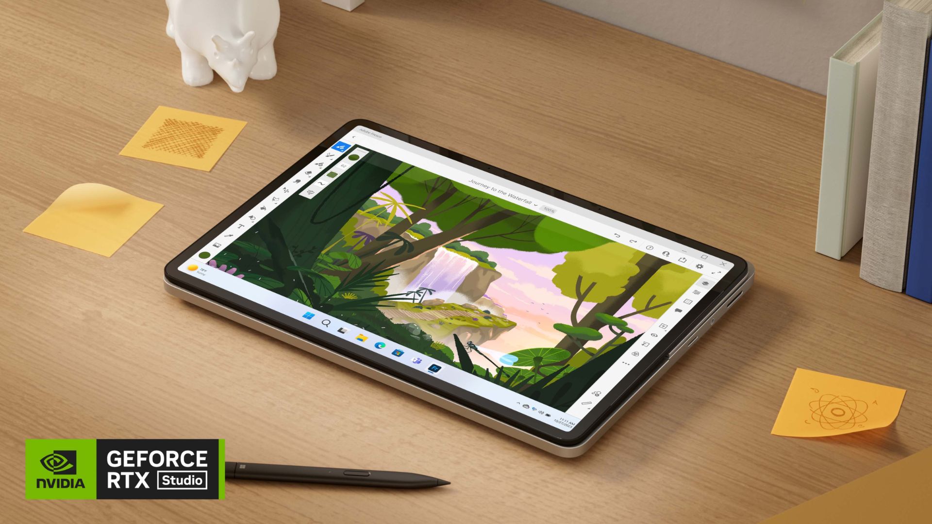 Surface Laptop Studio 2 có màn hình sắc nét, hiển thị màn hình chi tiết