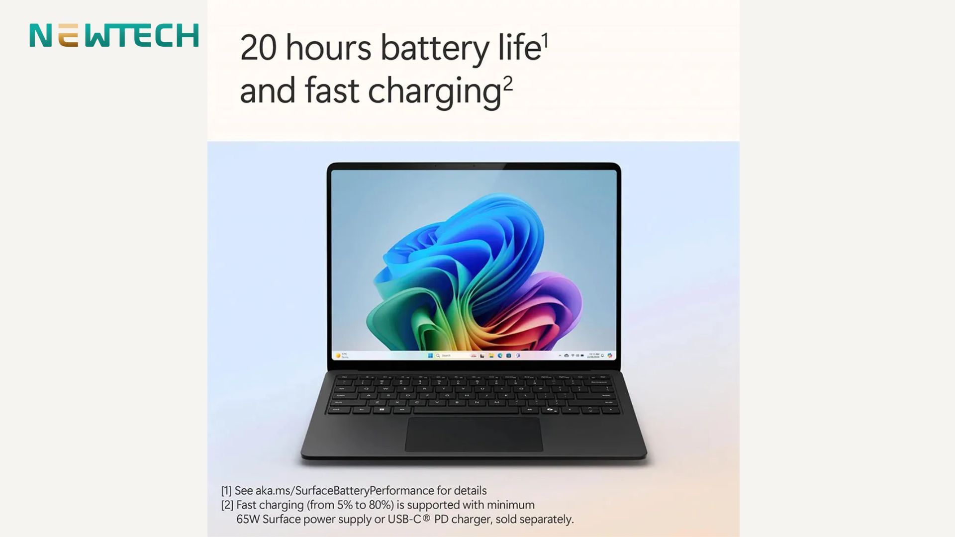 Surface Laptop 7 13.8 Intel Core Ultra 5 238V 32GB 256GB - Thời lượng pin bền bỉ