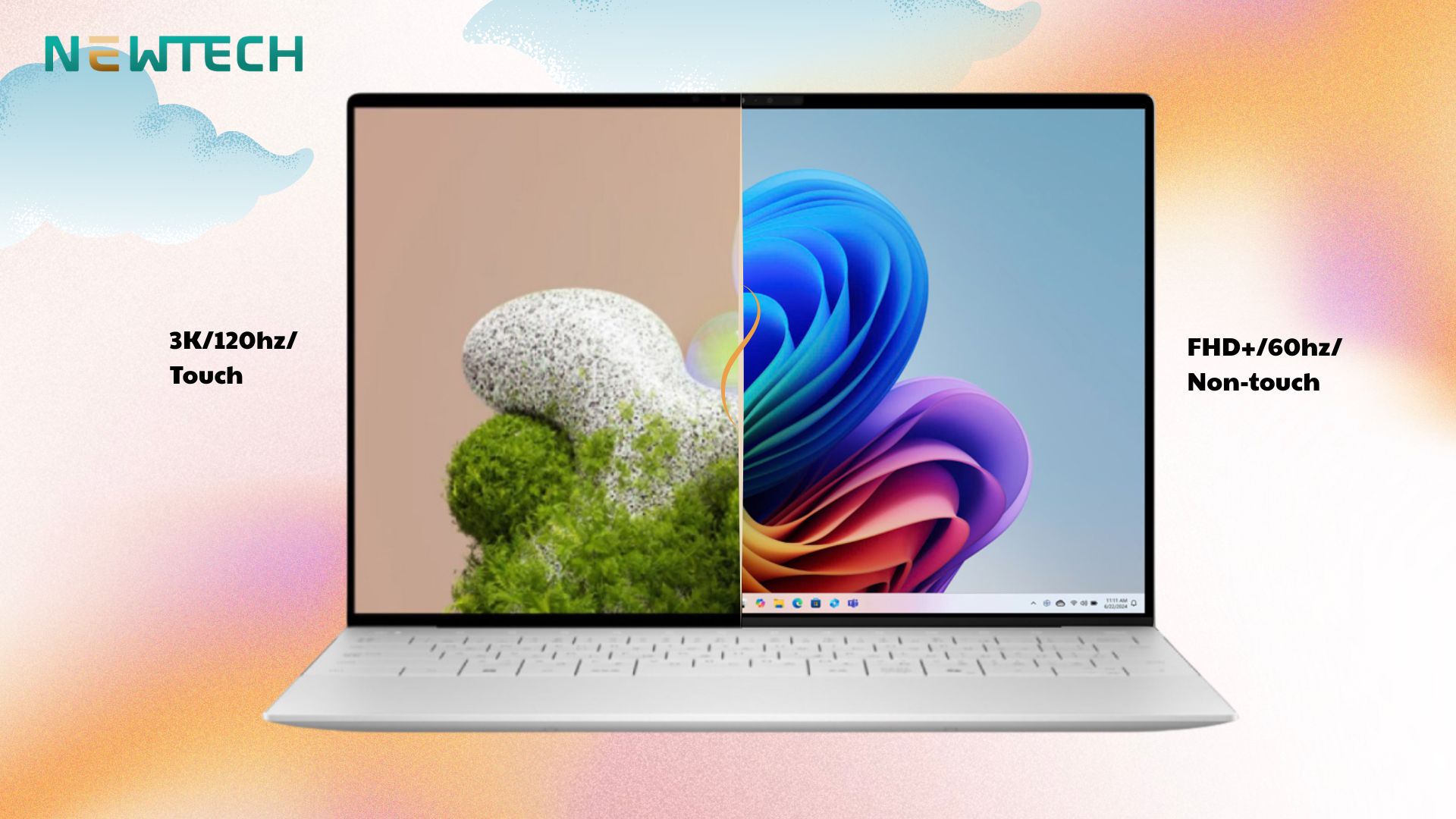 Dell XPS 13 9350 - 13.4" Intel Core Ultra 7-258V/32GB/1TB 17 Hai tuỳ chọn màn hình cho Dell XPS 9350 Ultra 7
