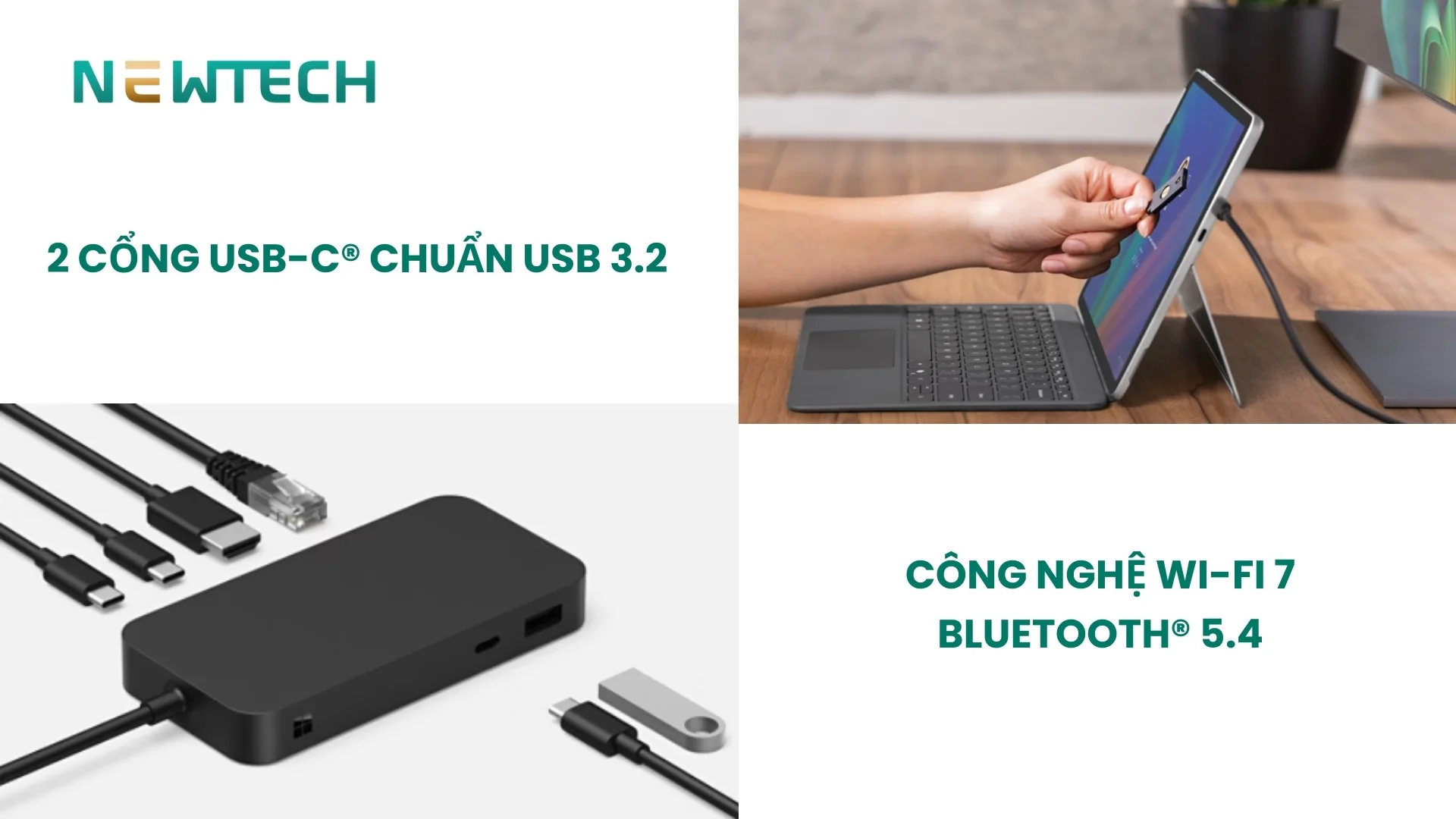 Cổng kết nối đa dạng, đủ dùng