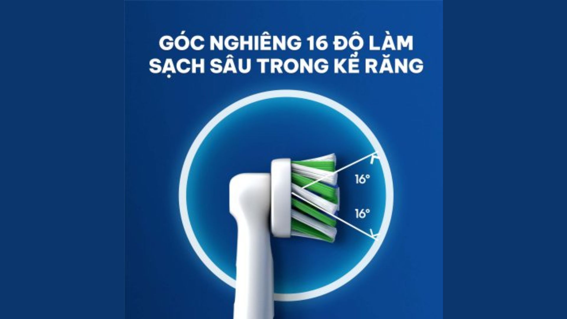 Đầu bàn chải được tinh chỉnh cho người dùng