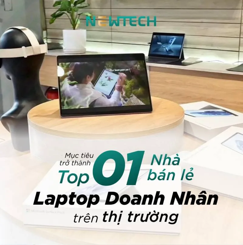 Newtech muc tieu tro thanh top 1 trong thi truong laptop cao cap
