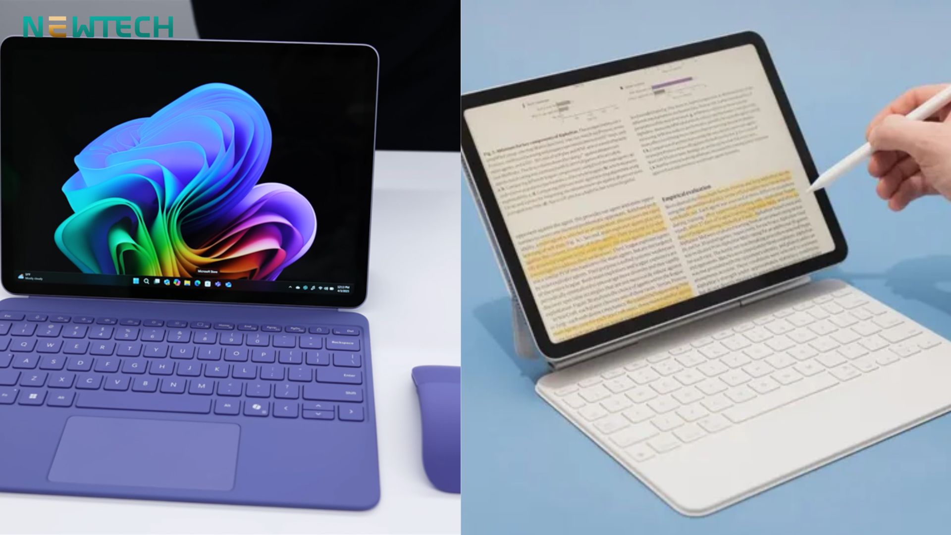 Surface Pro 12 inch và iPad Air M3: Nên lựa chọn sản phẩm nào khi bạn chưa biết mình muốn gì? 1 Surface Pro 12 inch và iPad Air M3 là 2 đối thủ có nhiều điểm cạnh tranh trực tiếp với nhau
