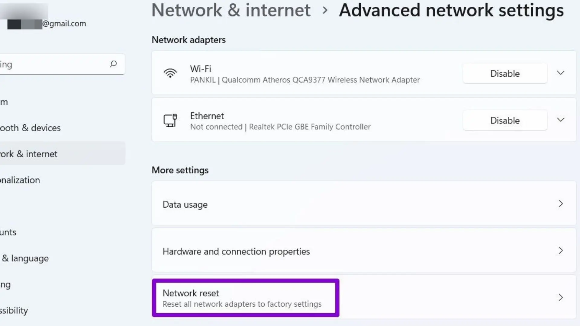 9 cách tăng tốc độ Wifi cho laptop Win 11 đơn giản! 24 Bước 2 khi reset lại cài đặt mạng