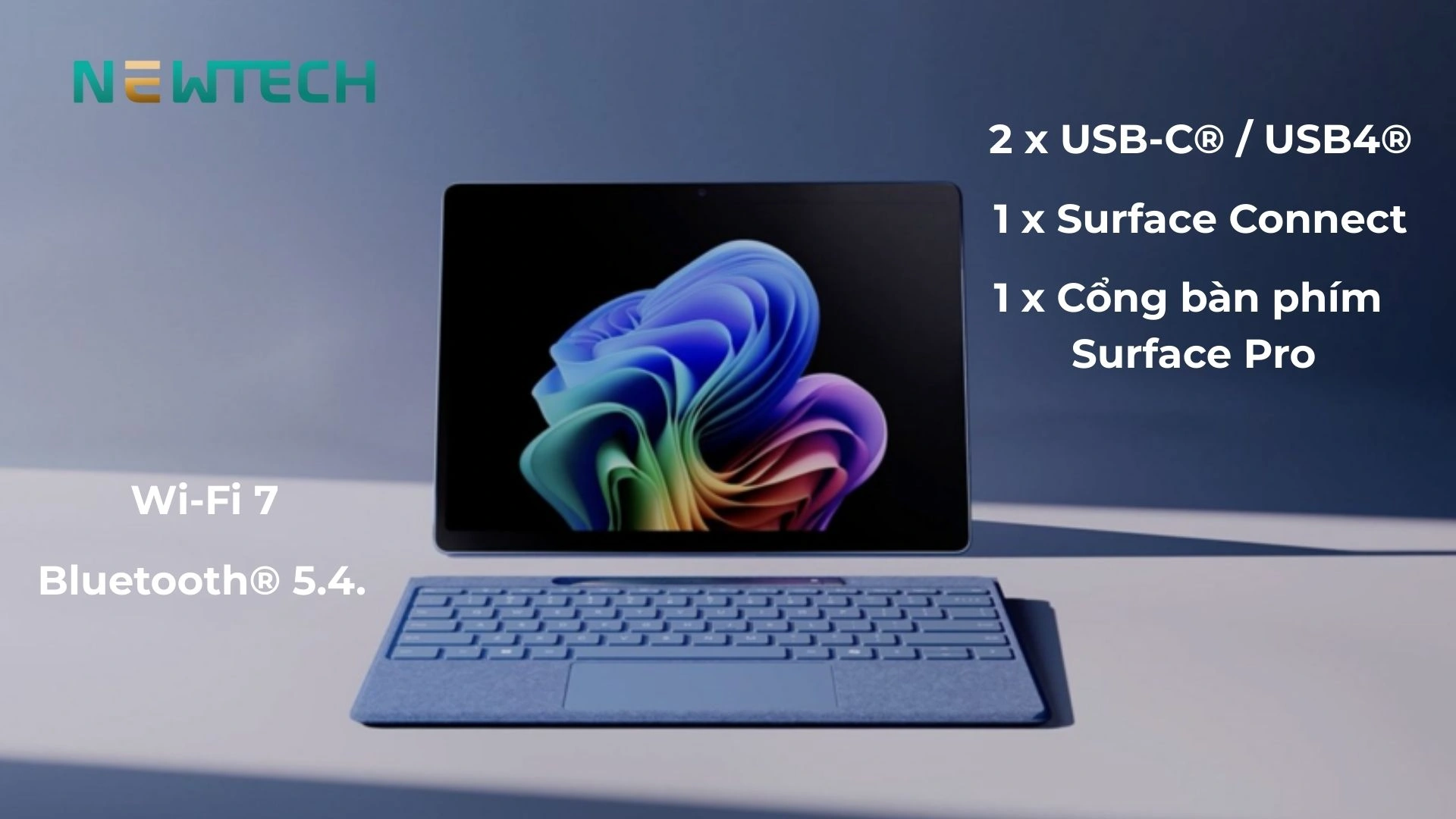 Surface Pro 11 - Snapdragon X Plus 16GB/256GB (Refurbished) 15 Cổng kết nối toàn diện