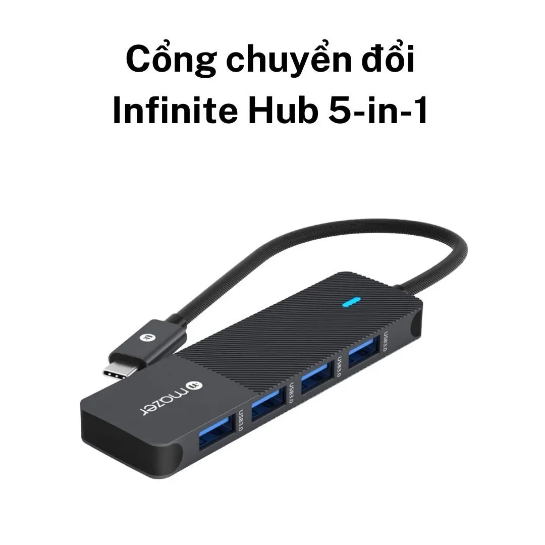Mazer Cổng chuyển đổi Infinite Hub 5-in-1 Chính Hãng