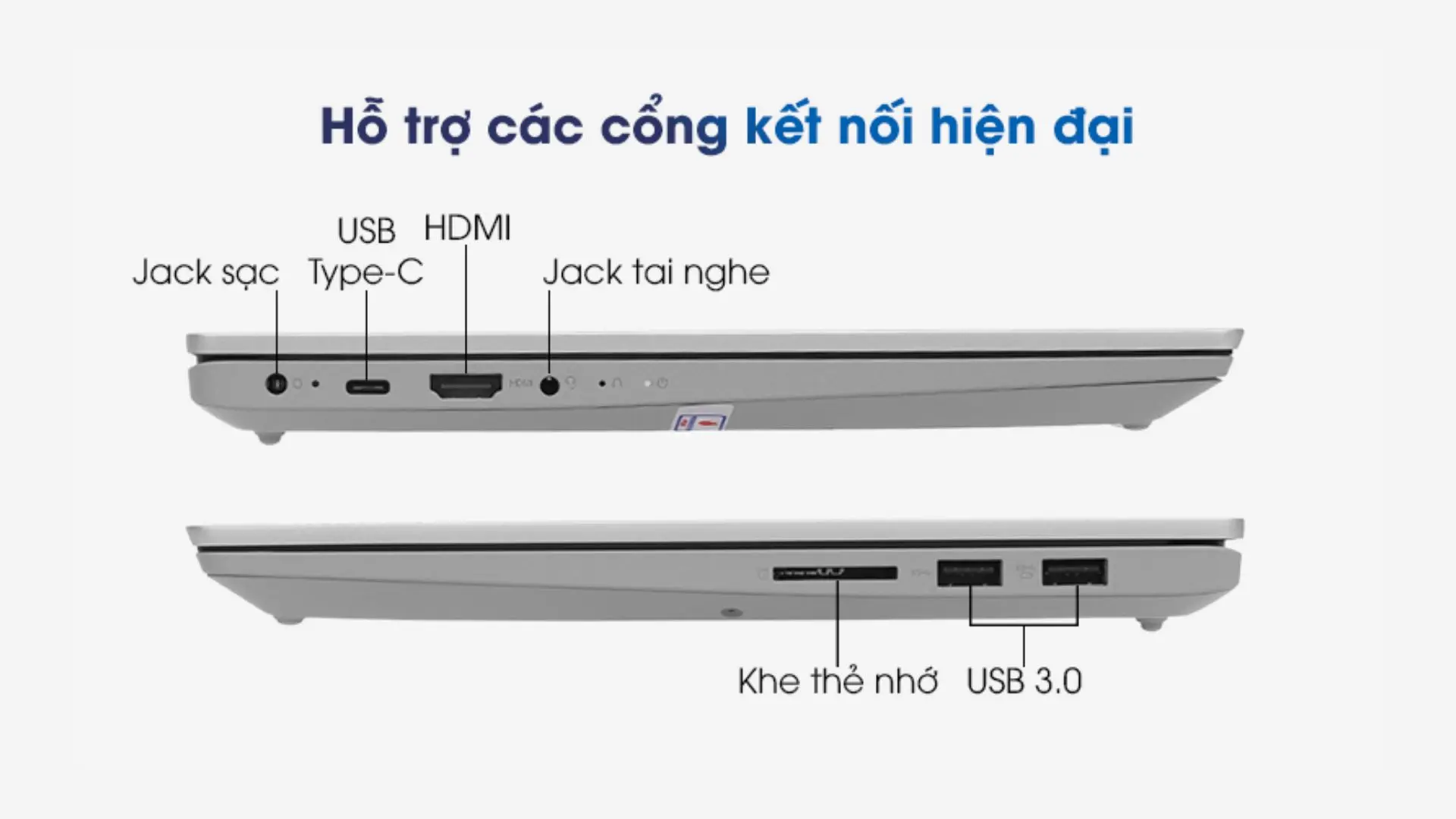 ThinkBook có đa dạng cổng kết nối hơn Lenovo IdeaPad