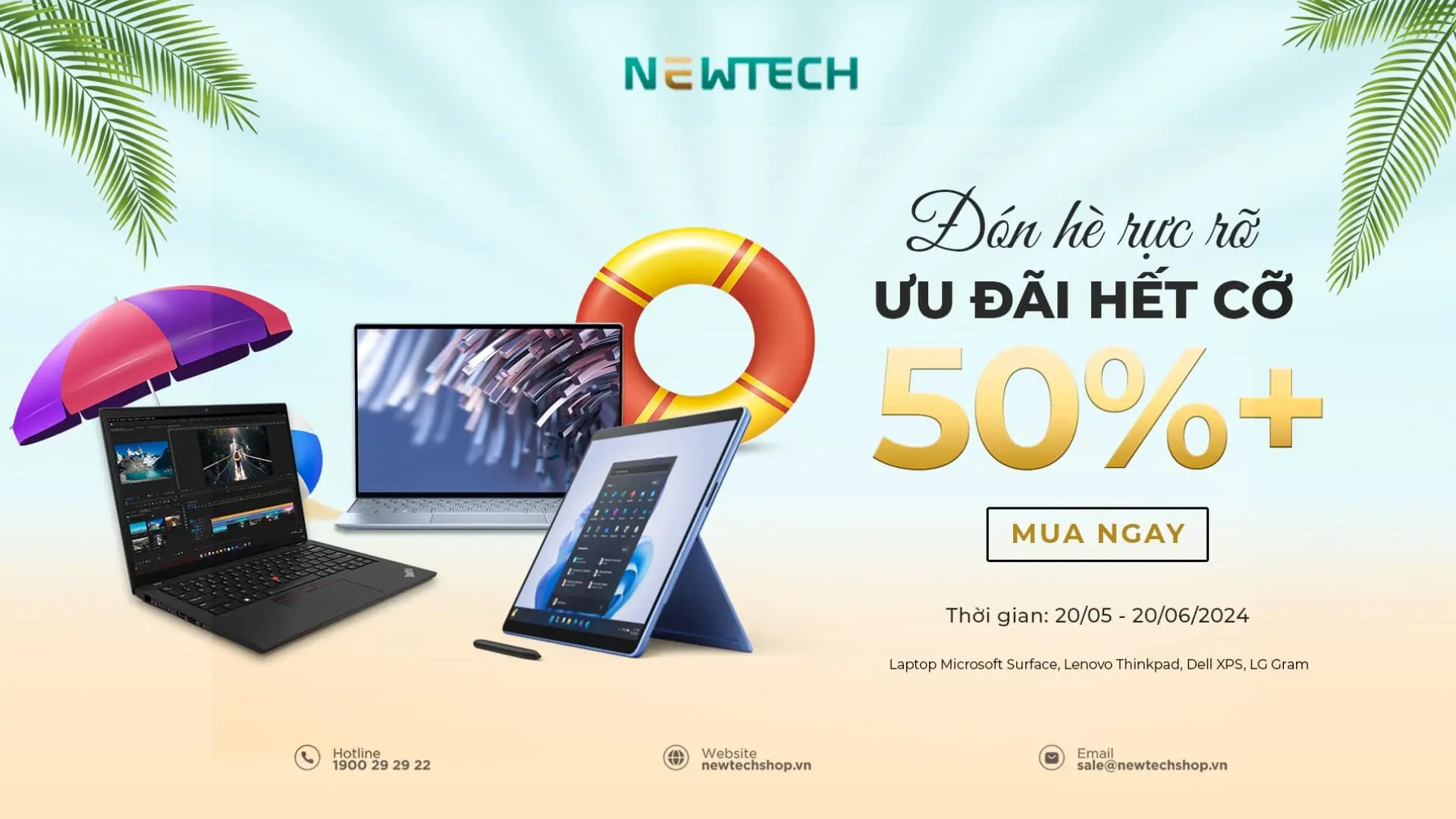DEAL HÈ CỰC SỐC – GIẢM GIÁ LAPTOP LÊN ĐẾN 50+%