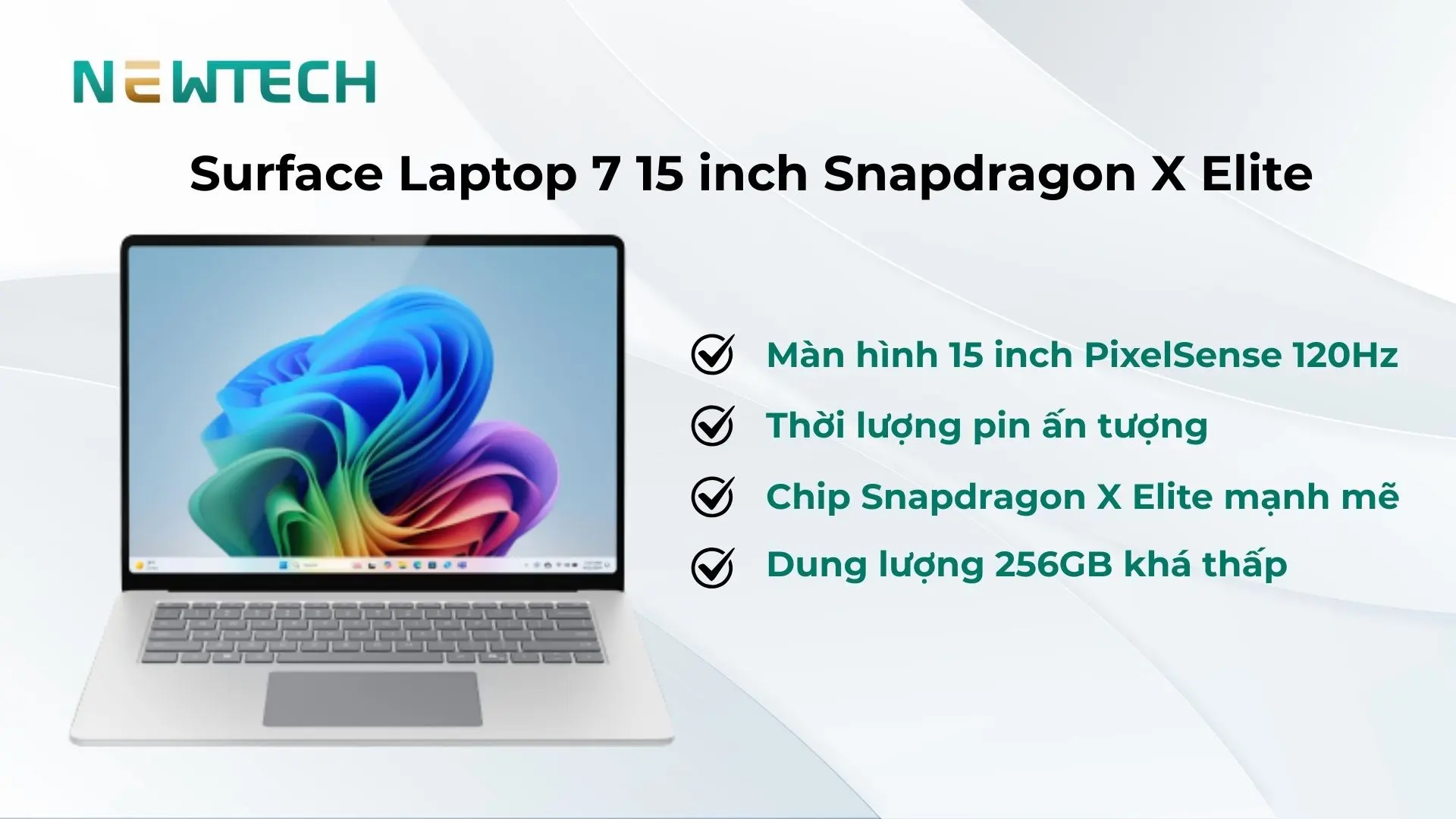 Đánh giá Surface Laptop 7 15 inch Snapdragon X Elite 16GB 256GB Refurbished
