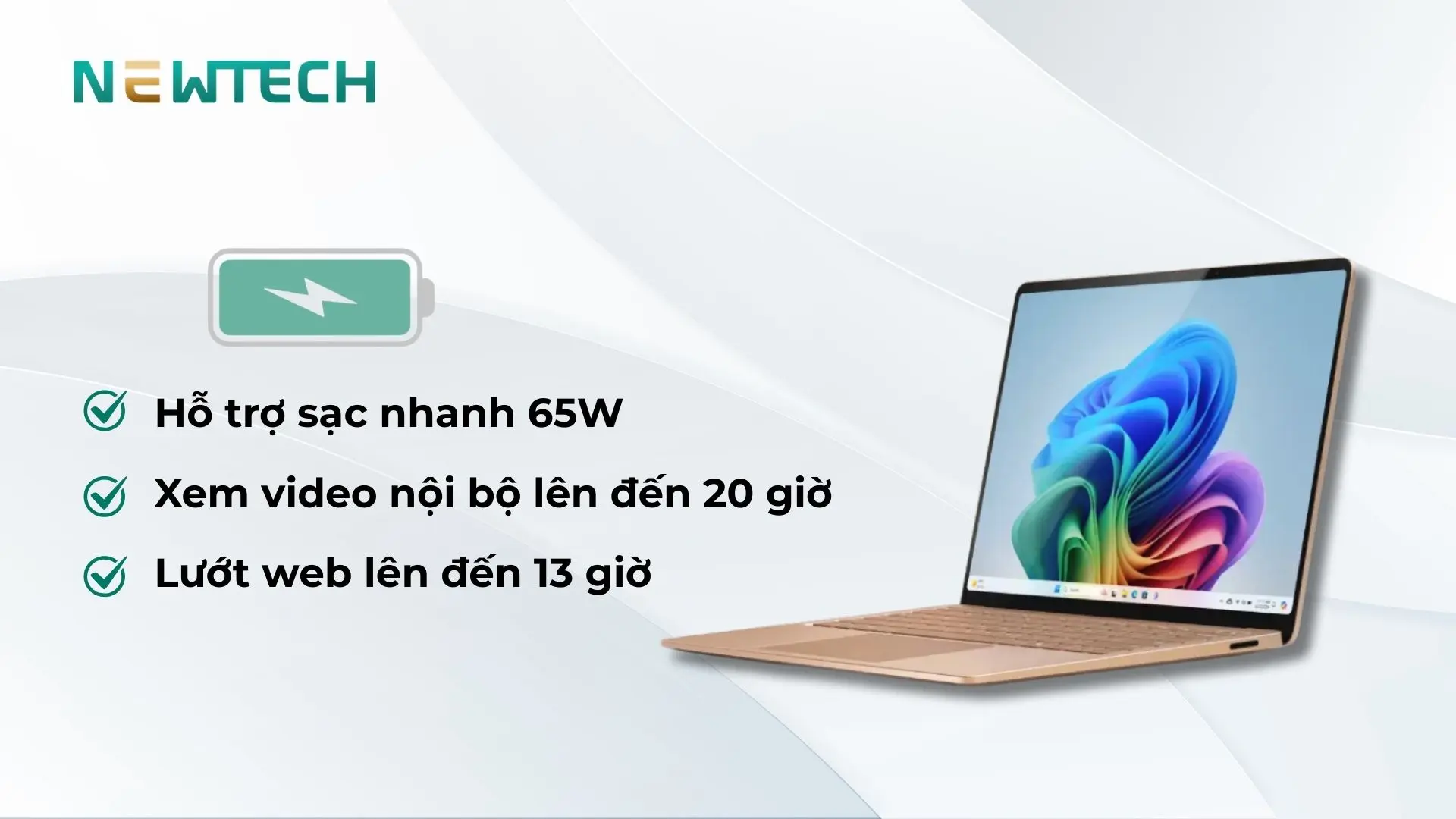 Dung lượng pin thoải mái sử dụng cả ngày