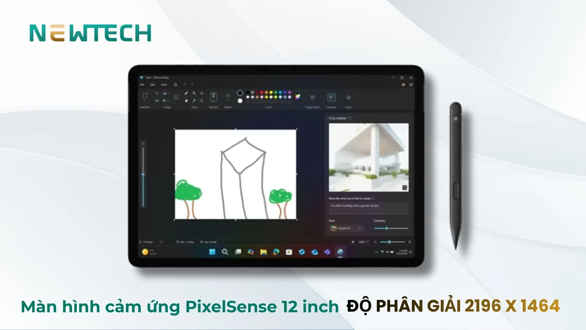 Màn hình cảm ứng, tích hợp bút Slim Pen tiện lợi