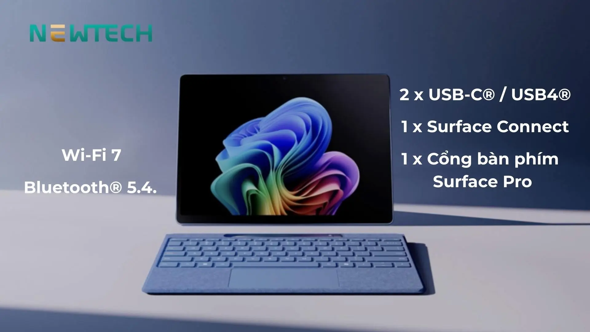 Surface Pro 11 - Snapdragon X Elite 32GB/1TB (Refurbished) 11 Nhiều tùy chọn cổng kết nối