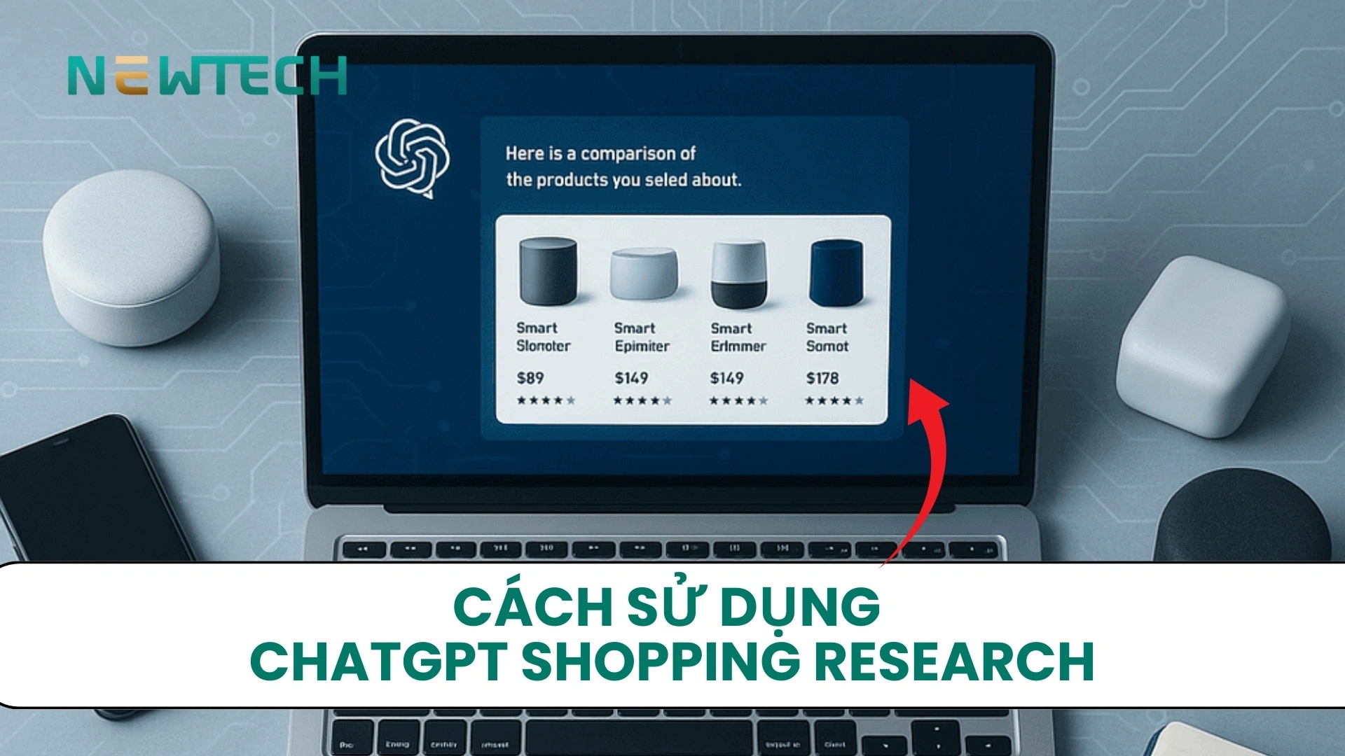 Sử dụng ChatGPT Shopping Research