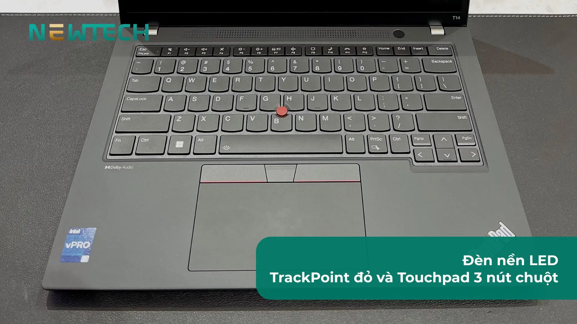 Bàn phím ThinkPad gõ êm và chính xác