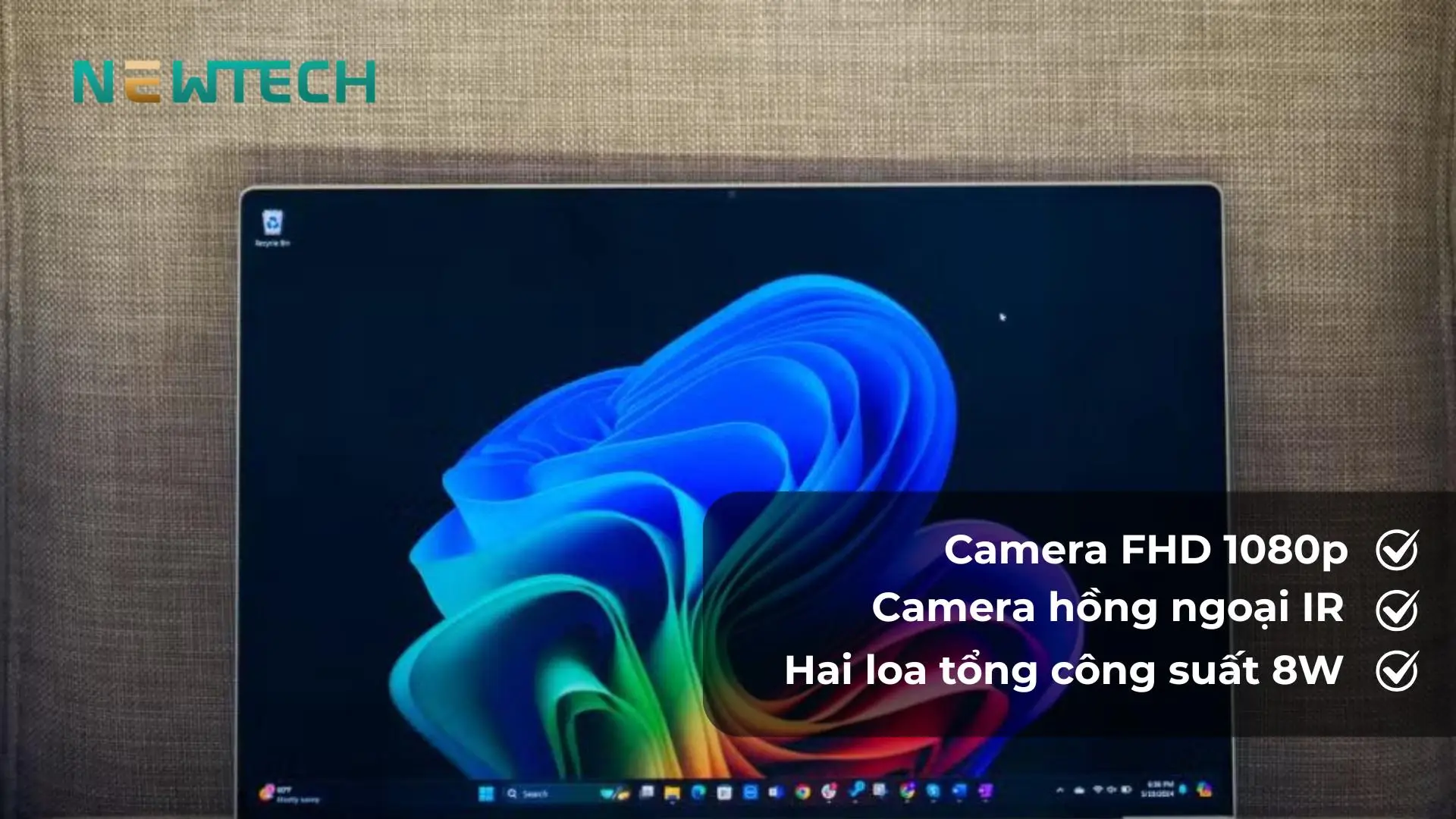 Camera FHD và loa công suất cao