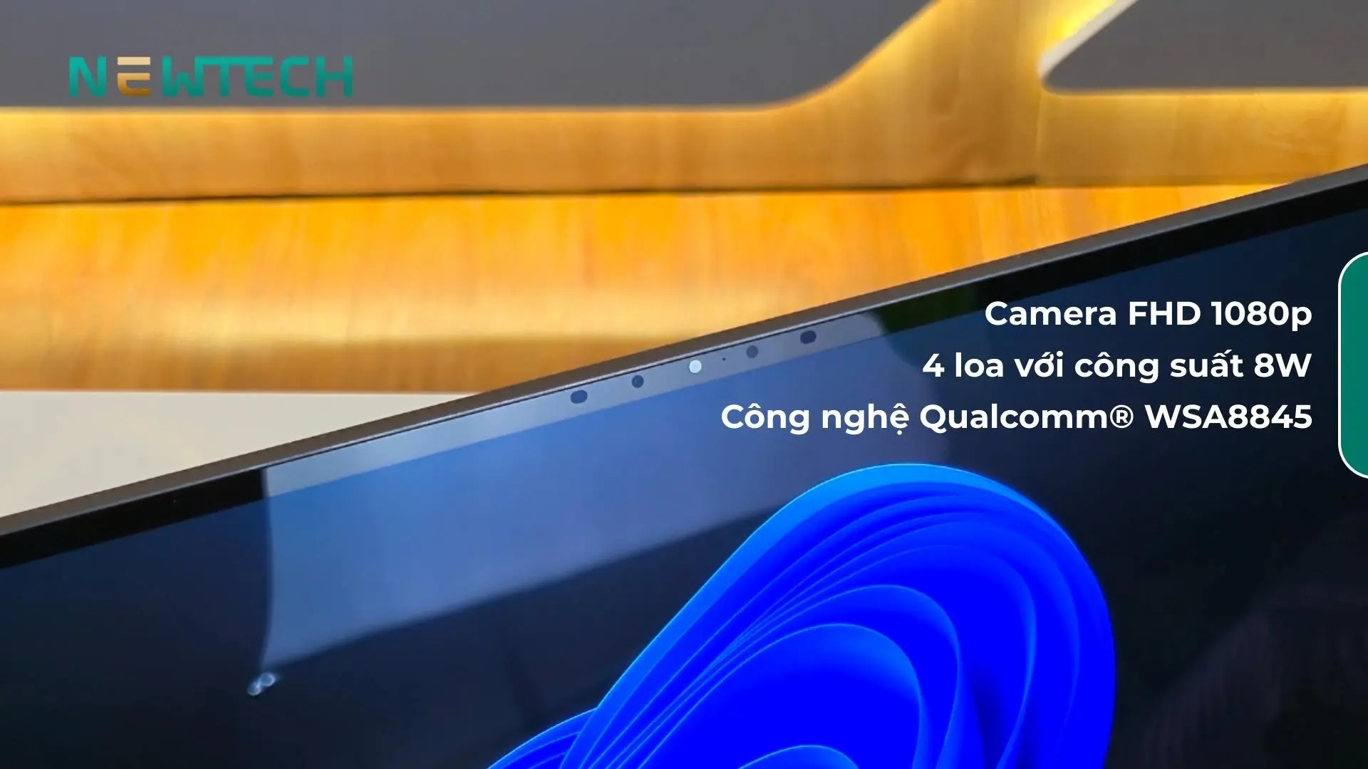 Dell XPS 9345 13.4 inch Snapdragon X Elite 32GB 1TB QHD+ New 26 Camera FHD và loa lớn cho âm thanh sống động